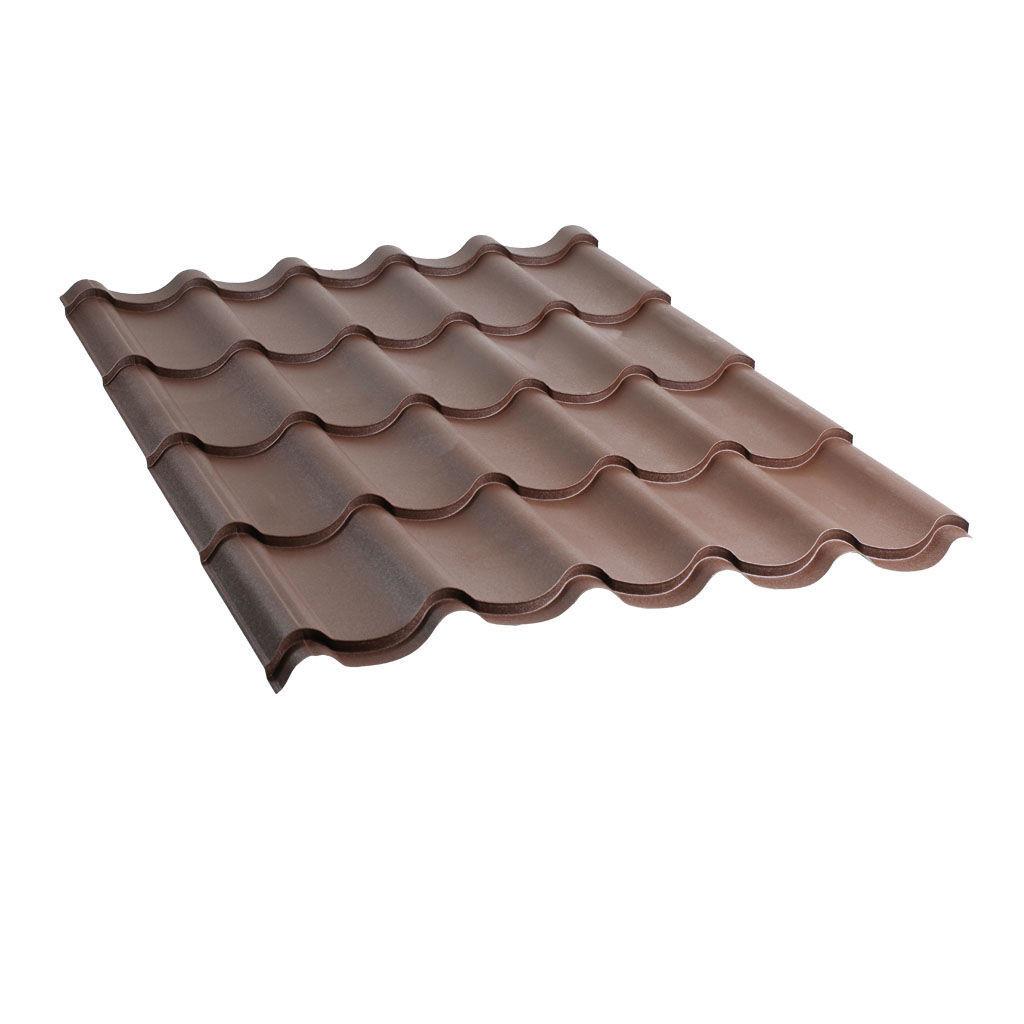 მეტალოკრამიტი ფერადი თუნუქის სახურავი 0.5x1180 RAL 3005 WRINKLE — თუნუქის სახურავი